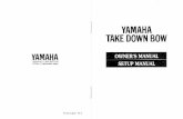 Yamaha take down bow owner's manual setup manual 1996