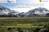 Raúl Loayza-Muro: Biological monitoring of water quality in acidified headwaters Quilcay watershed