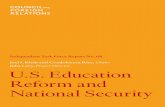 U.S. Education Reform and National Security