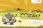 When Do We Eat? - An Educational Curriculum