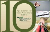 10 Tips & Trends For Sales Promotions in 2013 and Beyond