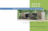2014-15 Electives Course Catalog