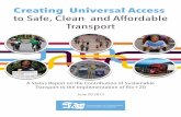 Creating Universal Access to Safe, Clean and Affordable Transport
