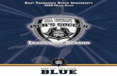 2008 ETSU Men's Soccer Media Guida