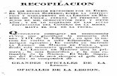 Recopilación de los decretos sobre el reglamento de la Legión de Mérito de Chile