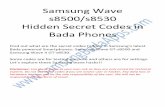 Samsung Wave Secret Codes