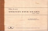 The Last Twenty Five Years 1965 - 1990