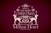 The Mount Hotel Christmas Brochure 2013
