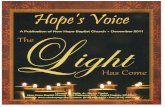 December 2011 Hope's Voice Newsletter