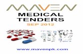 Medical Tenders Sep 2012