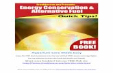 Energy Conservation & Alternative Fuel Quick Tips