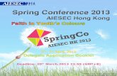 AIESEC Hong Kong SpringCo 2013 Delegate Application Booklet