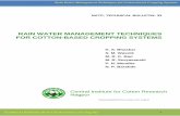 Rain Water Management Techniques For Cotton Based Cropping Systems, CICR
