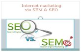 Internet marketing via sem & seo