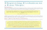 Disproving Evolution in 3 Easy Steps