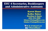 ESU 4 Secretaries, Bookkeepers and Administrative Assistants