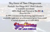 San Diego 2013' Wall Calendar