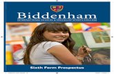 Biddenham Sixth Form Brochure