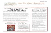 Joie de Vivre Newsletter (January 2009)