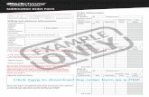 Blackchrome Distributor Sublimation Order Form