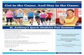FREE Sports Medicine Lectures April/May