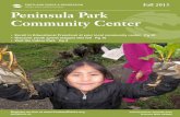 Peninsula Park Community Center Activities Fall 2013