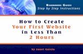 Create a Webstie in Less than 2 Hours