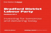 Bradford District Labour Party Manifesto 2014