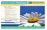 MWCC Spring 2012 Noncredit Bulletin