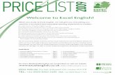 Excel English Price List 2009