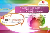 Indian Industry - Directory of Indian Suppliers, Manufacturers & Exporters in India