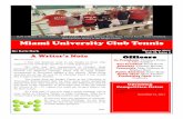 Miami Univresity Club Tennis Newsletter (November Edition)