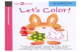 Kumon book - Lets color (ages 2 and up)