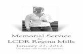 LCDR Regina Mills Memorial