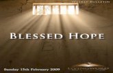 Church Bulletin - Blessed Hope - 15th Feb '09