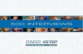 Toldot Yisrael - 500 Interviews