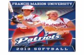 Francis Marion University 2013 Softball Media Guide