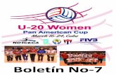 Bulletin No 7 U-20 Pan Am  Cup Havana- Cuba