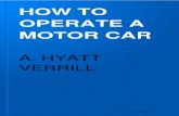 How to Operate a Motor Car 1918