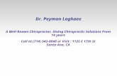 Peyman laghaee has years of professional chiropractic experience
