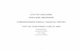 City of Holland Comprehensive Financial Report 2008