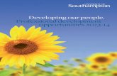 University of Southampton - Professional development opportunities
