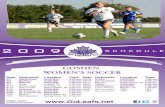 2009 Schedule Poster-Women's Soccer