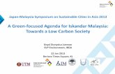 A Green-focused Agenda for Iskandar Malaysia: Towards a Low Carbon Society