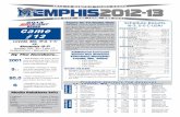 Memphis Men's Basketball Game Notes vs Loyola (Md.) - Dec. 30, 2012