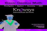 Knowsys Basic Genius Program Overview