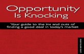 Opportunity is Knocking - Finding a Good Deal