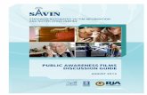 SAVIN - PUBLIC AWARENESS FILMS DISCUSSION GUIDE