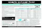 Sports School Flyer