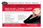 Rutgers SHRM Conference